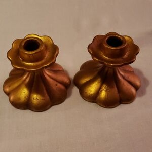 Vintage California Anthony Gold Candle Holder Set